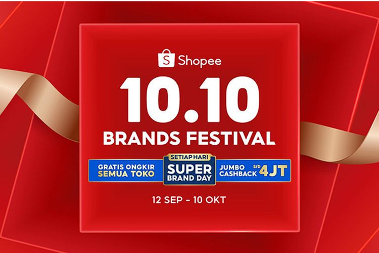 Shopee 10.10 Brands Festival yang digelar berlangsung hingga Rabu (12/10/2022) menghadirkan berbagai produk di Shopee Mall untuk memenuhi kebutuhan akhir tahun.