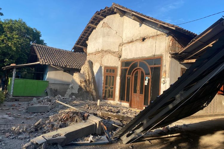 Terdampak Getaran Gempa Selat Bali, Rumah di Situbondo Rusak