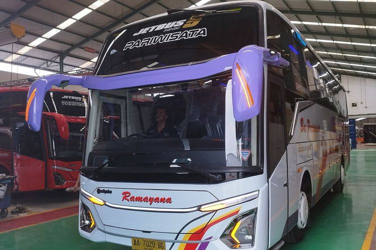 Bus baru PO Ramayana pakai bodi Jetbus 5