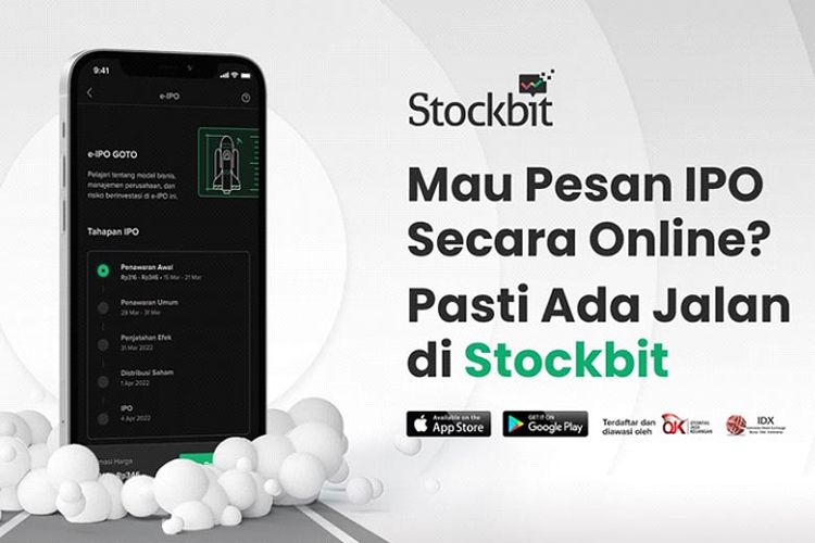 Fitur e-IPO di Stockbit.