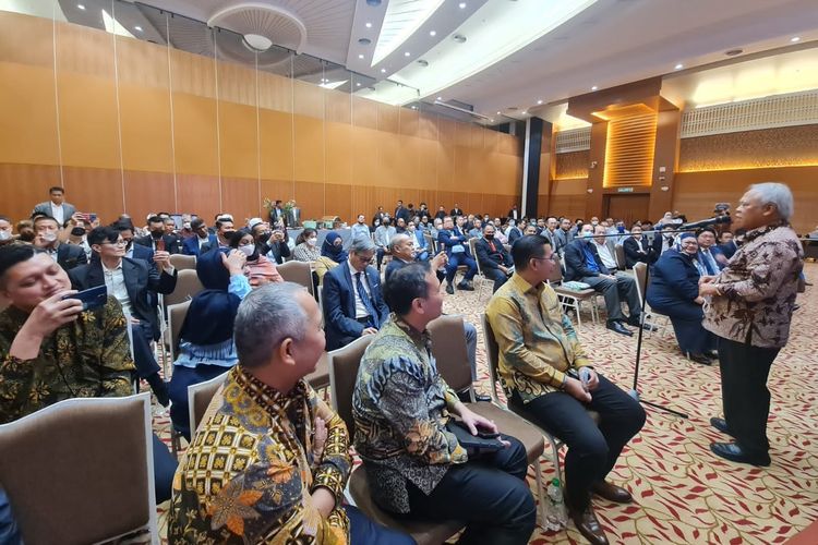 Menteri PUPR, Basuki Hadimuljono  saat menghadiri Forum IKN Nusantara di Kuala Lumpur, Malaysia, Rabu (30/11/2022).
