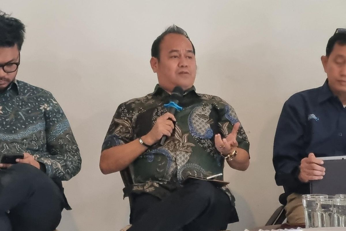 Anggota Komisi Pengawas Persaingan Usaha (KPPU) Gopprera Panggabean dalam sebuah diskusi di Jakarta, Rabu (12/6/2024).