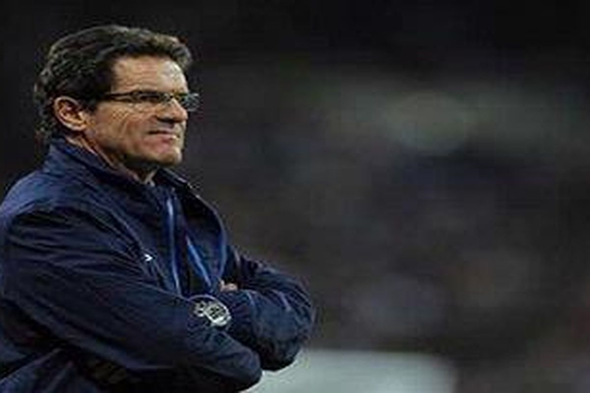 Pelatih tim nasional Inggris, Fabio Capello.