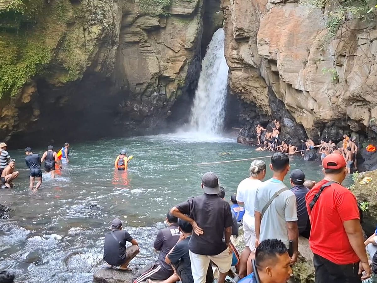 Wisatawan asal Sleman yang Tenggelam di Air Terjun Tembok Barak Buleleng  Ditemukan Tewas