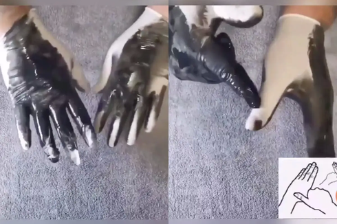 Video Cuci Tangan Pakai Tinta Hitam Viral di Twitter, Apa Uniknya?