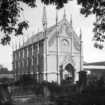 A photo of Makassar Cathedral circa 1900 -1919        