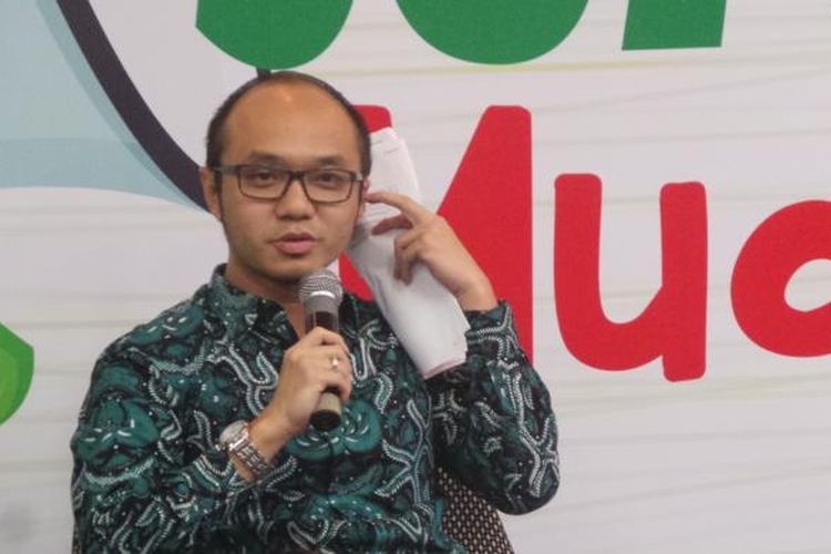 Direktur Eksekutif Charta Politika Indonesia Yunarto Wijaya saat ditemui di Setiabudi Building II, Jakarta Selatan, Selasa (24/5/2016).