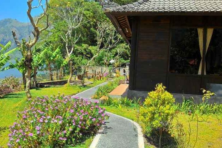 Penginapan Baruna Cottage yang terletak dekat dengan Danau Batur, Kintamani, Bangli, Bali.