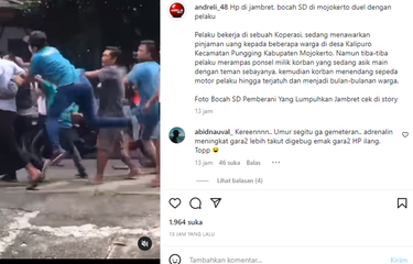 Viral, Video Sebut Bocah SD Duel Lawan Jambret yang Rampas HP-nya ...