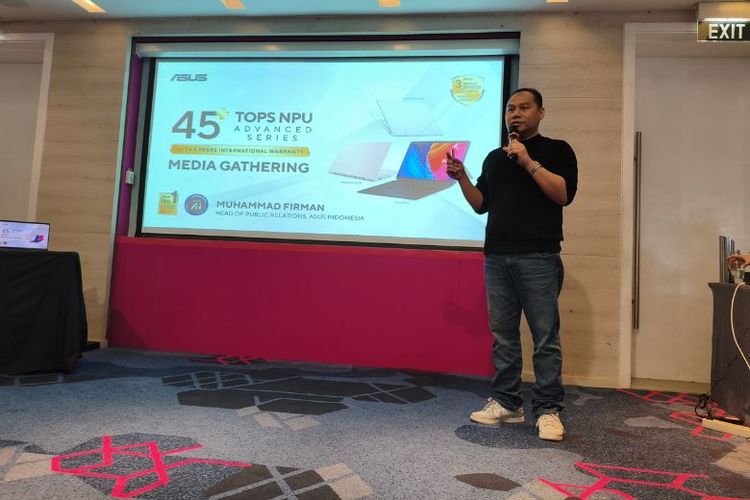 Head of Public Relations at Asus Indonesia Muhammad Firman. 