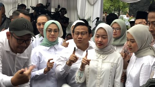 Cak Imin Mengaku Lega Usai Mencoblos, Optimistis Menang
