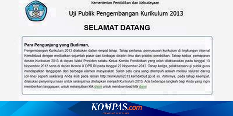 Kurikulum 2013 Ditolak