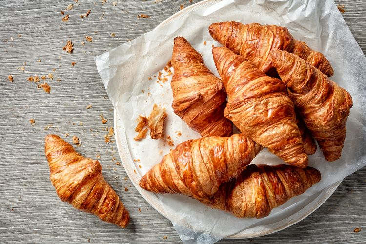 Ilustrasi croissant. 