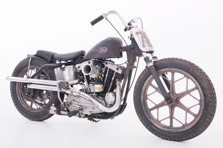Harley-Davidson Ironhead bergaya flat tracker garapan Hiro Motocycle