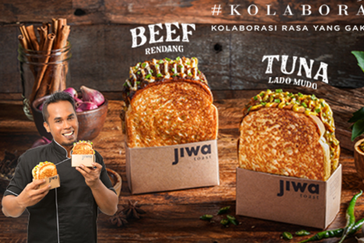 Jiwa Toast berkolaborasi dengan Lord Adi MasterChef menghadirkan roti panggang dengan cita rasa Sumatera Barat. 