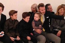 Dukung Istri, David Beckham Ajak Keluarga Menonton Fashion Show