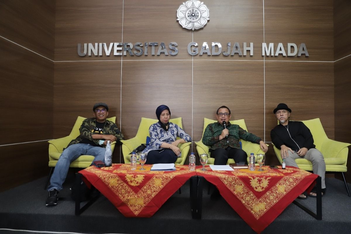 Jumpa pers terkait rangkaian acara Dies Natalis ke-73 Universitas Gadjah Mada (UGM). (Foto dokumentasi Humas UGM).