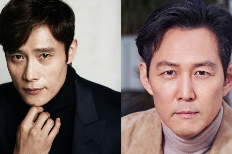 Dua bintang Squid Game, Lee Byung Hun (kiri) dan Lee Jung Jae (kanan)