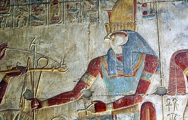 Horus, dewa langit bangsa Mesir kuno. [Via History Hit]