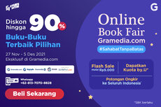 Promo Online Book Fair Gramedia, Ada Diskon hingga 90 Persen