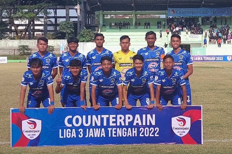 Pemain PSISa Salatiga bersiap menghadapi pertandingan Liga 3 Jawa Tengah