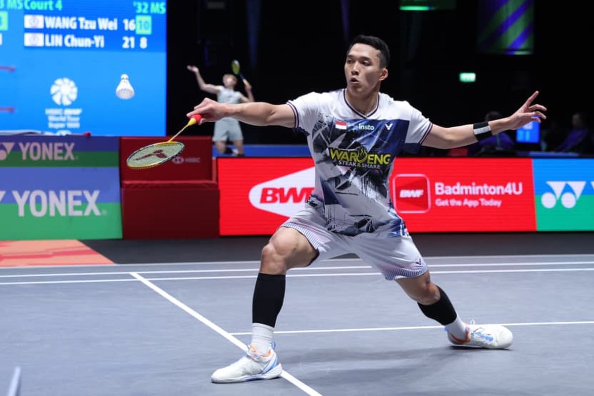 Jonatan Christie Tiga Gim Taklukkan Jason Teh di All England 2026