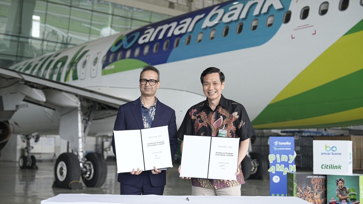 Citilink dan Amar Bank Jalin Kolaborasi Strategis lewat Livery Khusus Pesawat