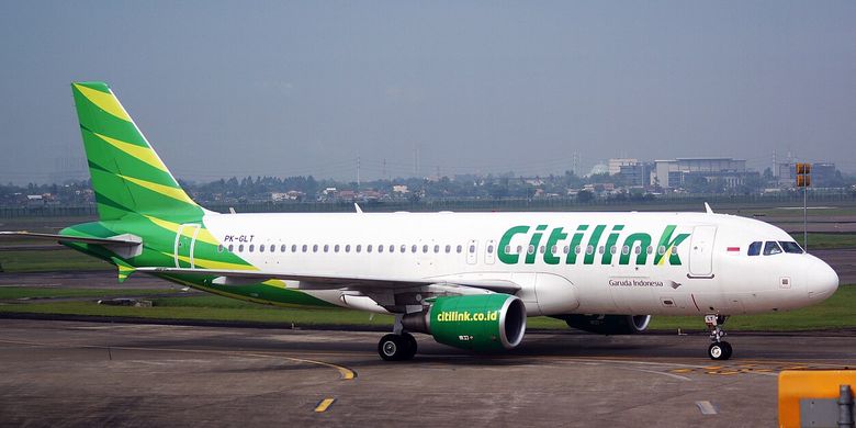 Ilustrasi pesawat Citilink Indonesia.