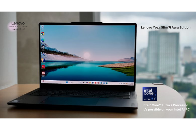 Lenovo Yoga Slim 7i Aura Edition. 
