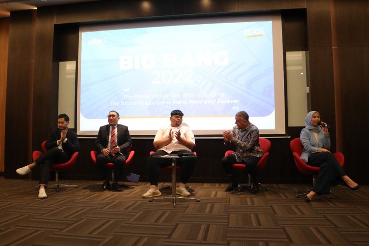 Big Bang 2022 dengan tema ?The Power of Tourism After Covid-19, The Future of Tourism is Here, Now and Forever? yang diadakan Hospitality dan Pariwisata UBM  (28/11/2022).