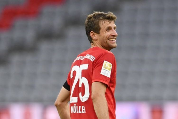 Pemain Bayern Muenchen, Thomas Mueller.