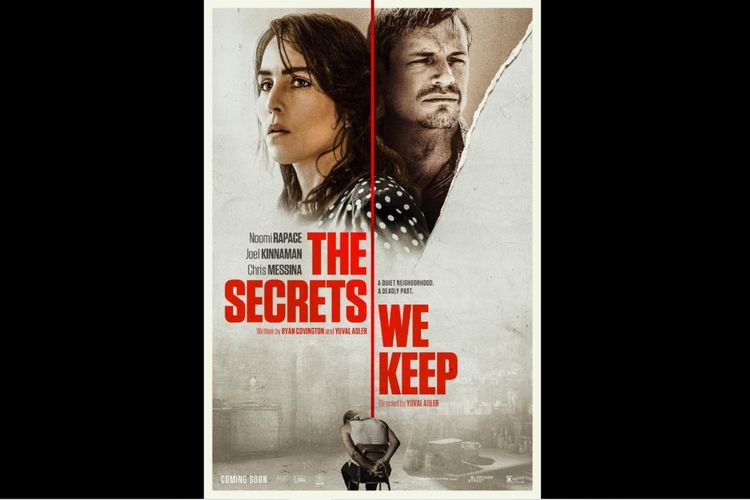 Noomi Rapace dan Joel Kinnaman dalam film drama thriller The Secrets We Keep (2020).