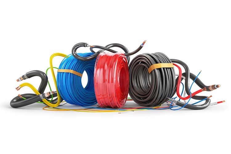 Ilustrasi kabel instalasi listrik. 