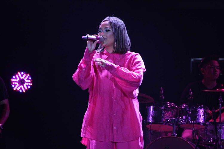 Marion Jola tampil di Java Jazz Festival 2020 yang digelar di JIExpo, Kemayoran, Jakarta Pusat, Jumat (29/2/2020).