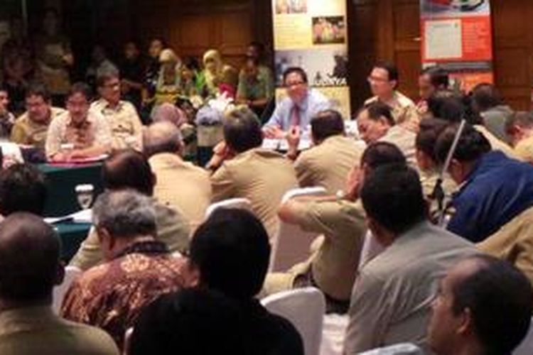 Gubernur DKI Jakarta Joko Widodo membuka Musyawarah Rencana Pembangunan (Musrenbang) Rencana Pembangunan Jangka Menengah Daerah (RPJMD) 2013-2017.