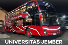 Bus Tingkat Baru Universitas Jember, Pakai Jetbus 5 SDD Sasis Volvo