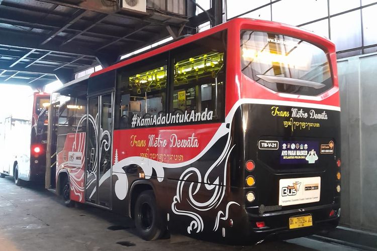Bus Trans Metro Dewata di Bali. 