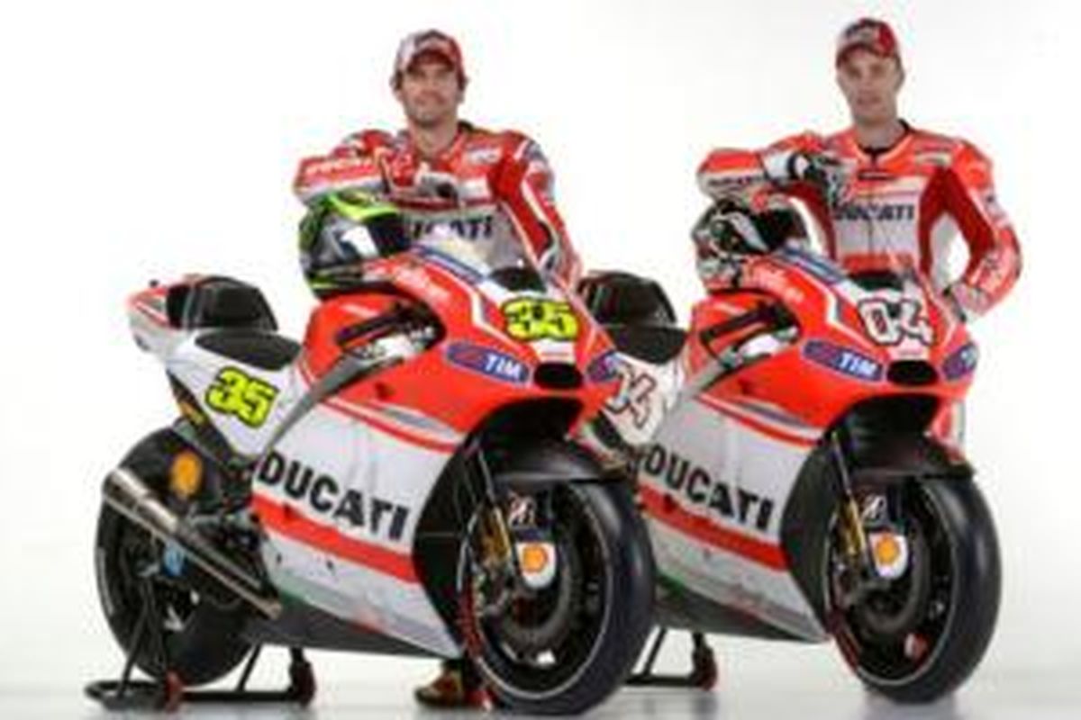 Ducati meluncurkan wajah baru GP14 di Jerman.