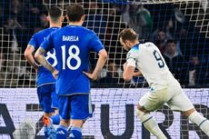 Hasil Italia Vs Inggris 1-2, Tiga Singa Putus Rekor Azzurri