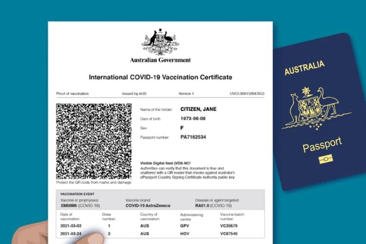Australia Keluarkan Sertifikat Vaksin Covid-19 untuk Perjalanan Internasional