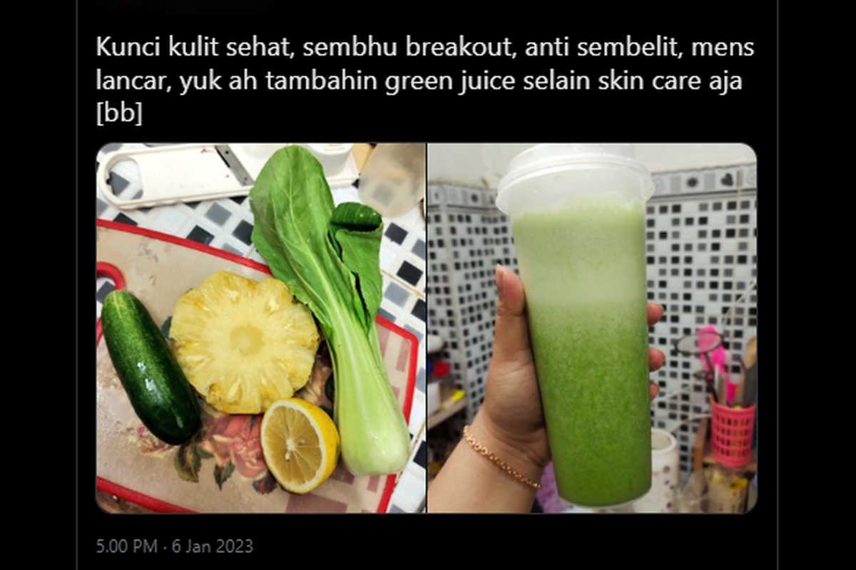 Ramuan sawi untuk kulit sehat.