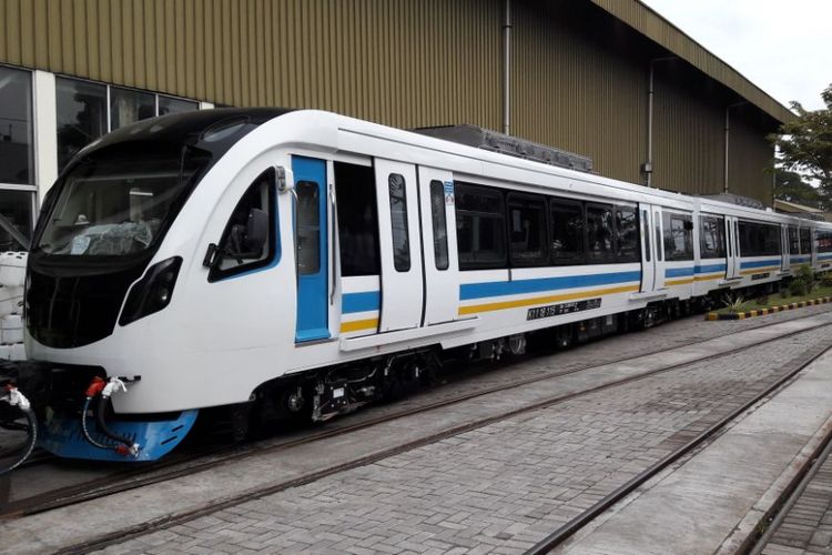 LRT PALEMBANG --Inilah LRT Palembang yang akan digunakan untuk sarana membawa altet Asian Games 2018 di Sumatera Selatan buatan PT INKA.