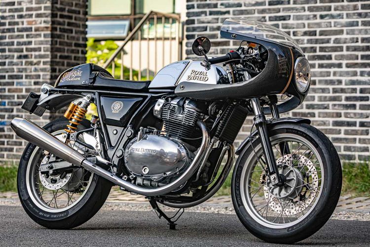 Royal Enfield Continental GT 650 bergaya cafe racer garapan Crazy Garage