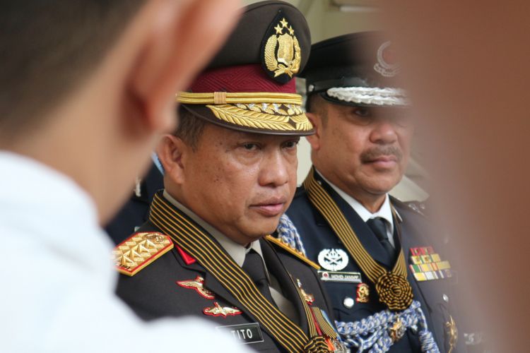 Kepala Kepolisian Republik Indonesia, Jenderal Tito Karnavian ketika ditemui di kantor Wapres RI, Jakarta, Rabu (14/2/2018).