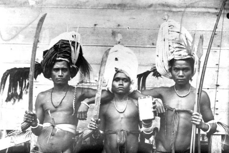 Para prajurit RMS (Republik Maluku Selatan) dari Tanimbar