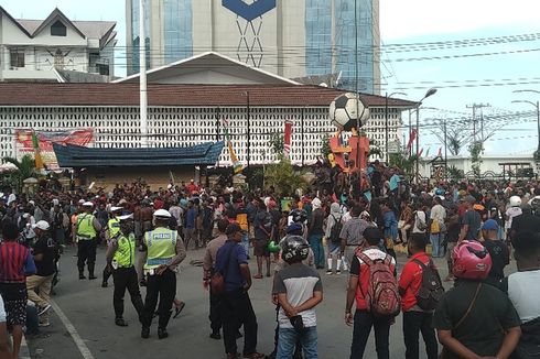 Aksi Protes Warga Jayapura Papua Terkonsentrasi di 2 Titik