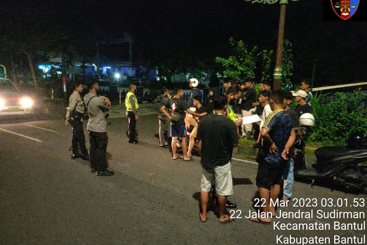 Lokasi kecelakaan pelajar di Jalan Jendral Sudirman, Bantul