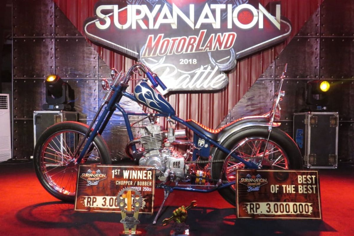 Suzuki Thunder bergaya Chopper 70s jadi pemenang Suryanation di Bali