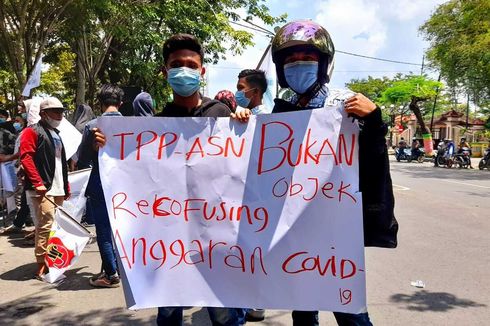 Unjuk Rasa di Kantor Bupati, ASN Pamekasan Tolak Tunjangan Dialihkan untuk Penanganan Covid-19