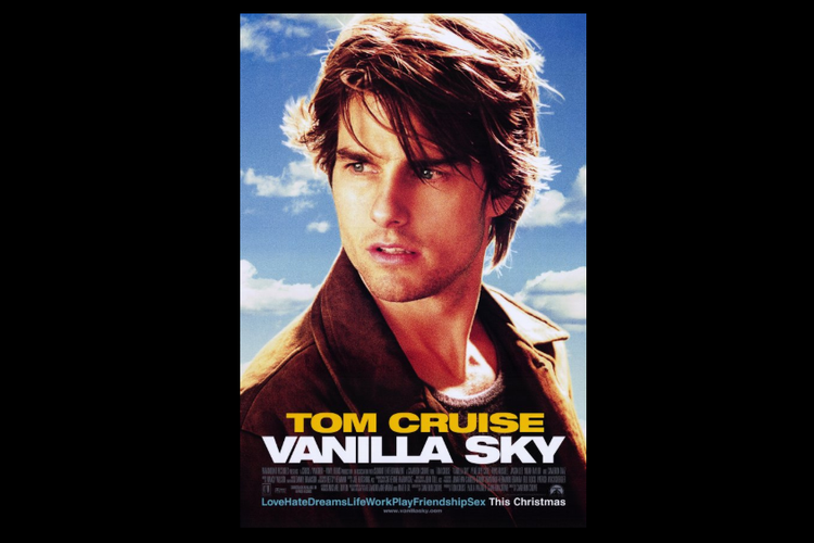 Tom Cruise berperan sebagai David Aames dalam film drama thriller Vanilla Sky.